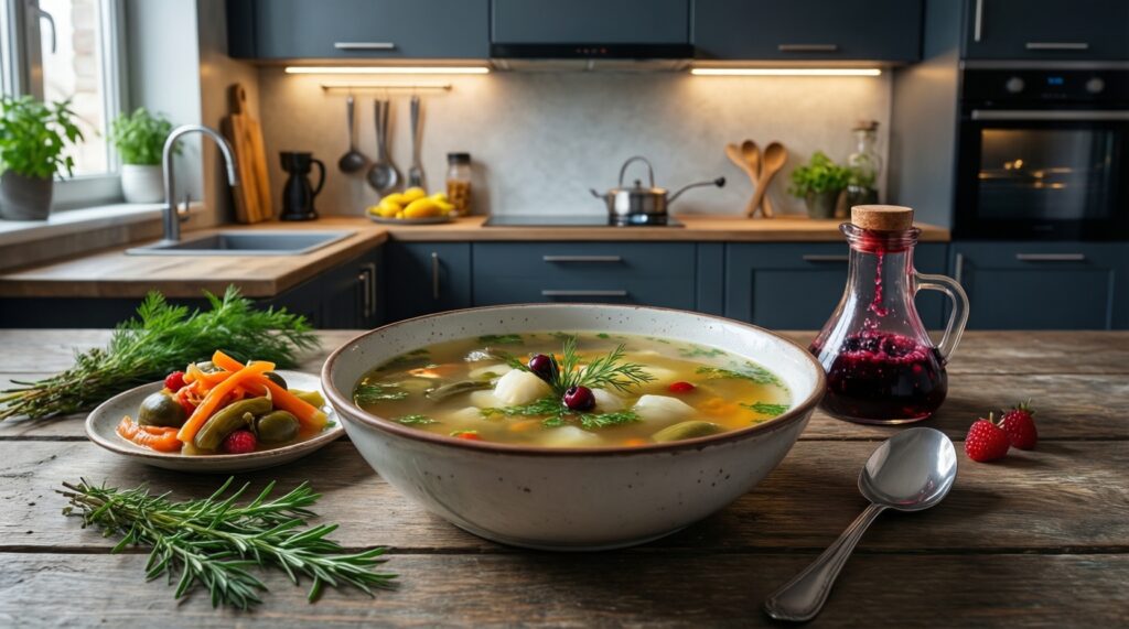 Современная русская кухня: переосмысление классики в ресторанах и дома - иллюстрация