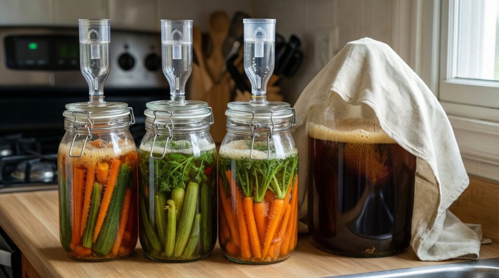 Ферментация дома: кимчи, комбуча, квашеные овощи и как не испортить первую партию - иллюстрация