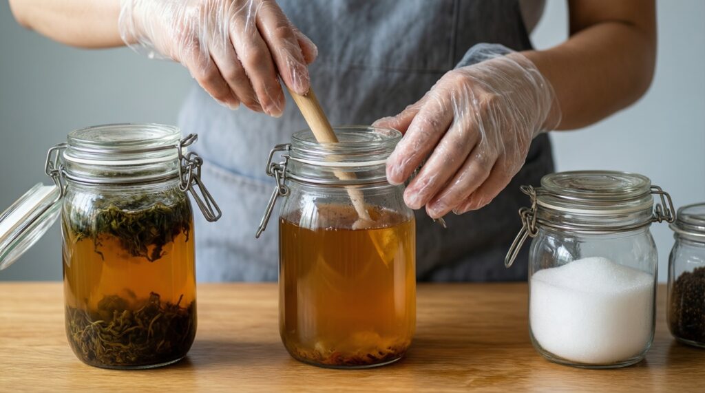 Ферментация дома: кимчи, квашеная капуста, комбуча и быстрые соленья - иллюстрация