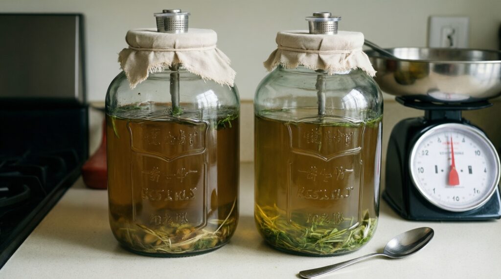 Ферментация дома: кимчи, комбуча, мисо и безопасные лайфхаки - иллюстрация