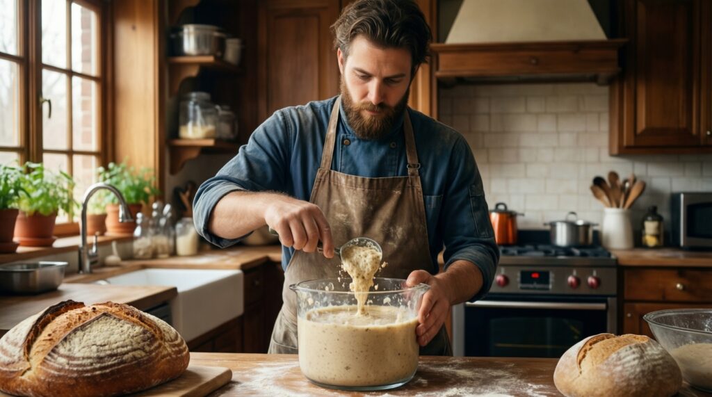 Хлеб на закваске: стартёр, ошибки новичков и стабильный результат - иллюстрация