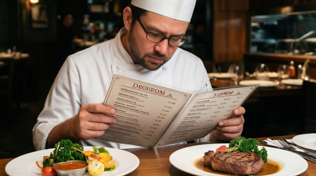 Как читать меню ресторана: термины, соусы, степени прожарки - иллюстрация