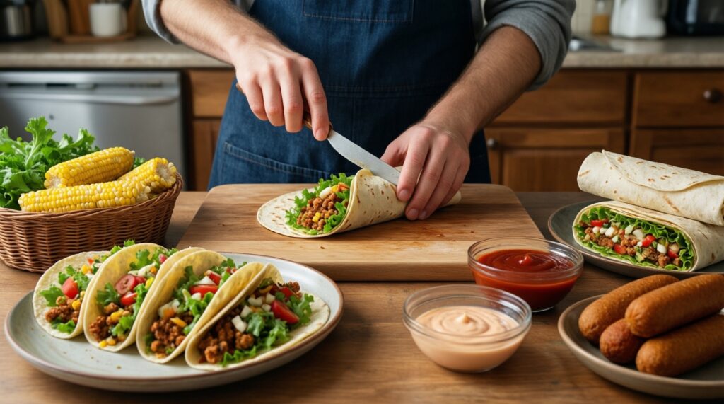 Мировой стритфуд: что попробовать и как повторить дома - иллюстрация