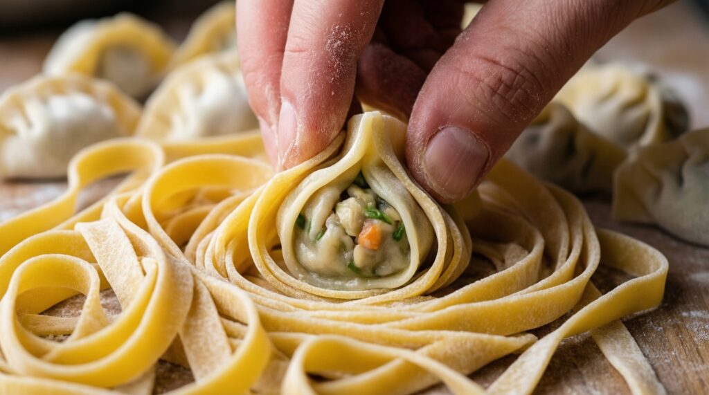 Домашняя паста: формы, соусы и идеальные пропорции теста - иллюстрация