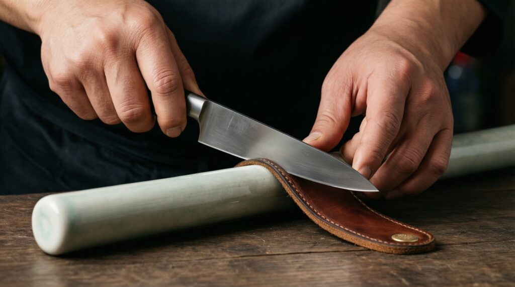 Ножи и разделка: базовые техники и как точить без лишних гаджетов - иллюстрация