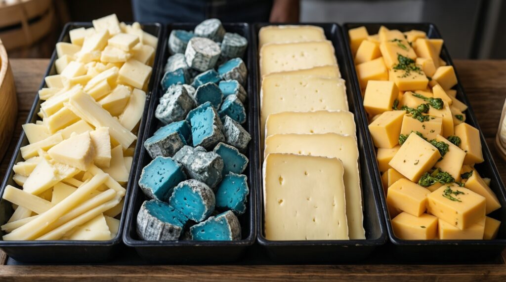 Сырная карта: виды сыров, как выбирать, хранить и с чем подавать - иллюстрация