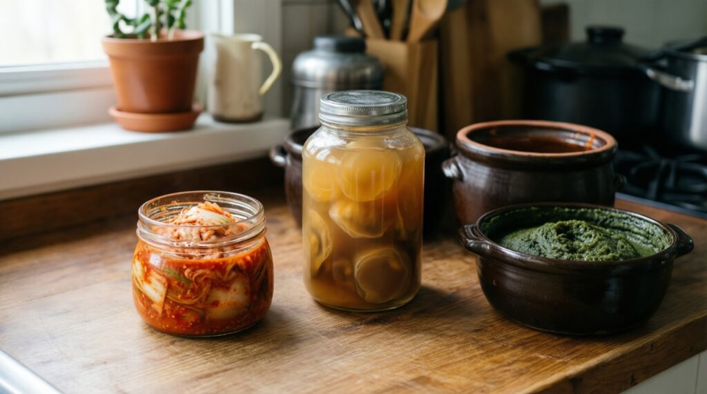 Ферментация дома: кимчи, комбуча, мисо - с чего начать и как не испортить - иллюстрация