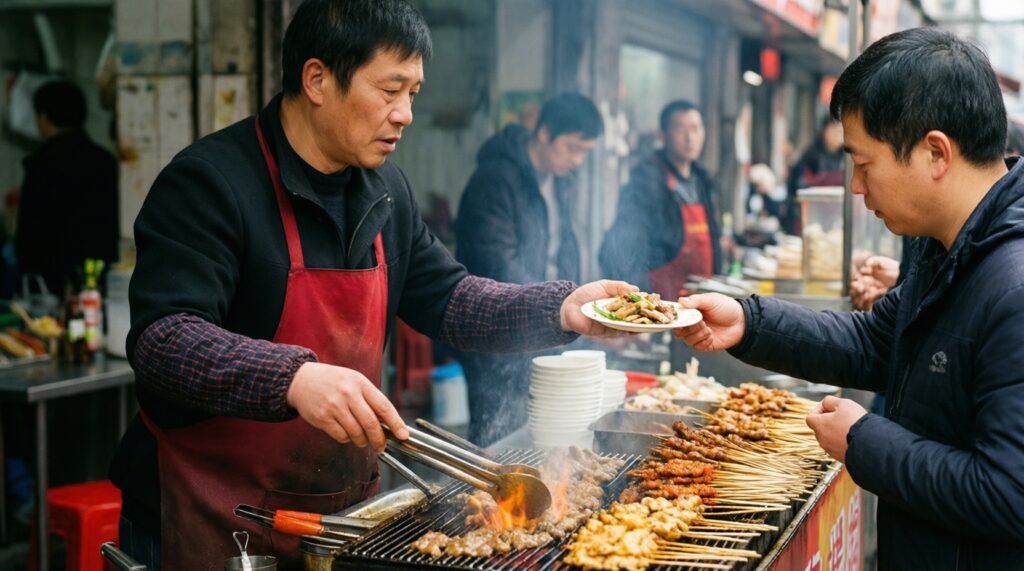 Street food мира: самые интересные уличные блюда и их история - иллюстрация