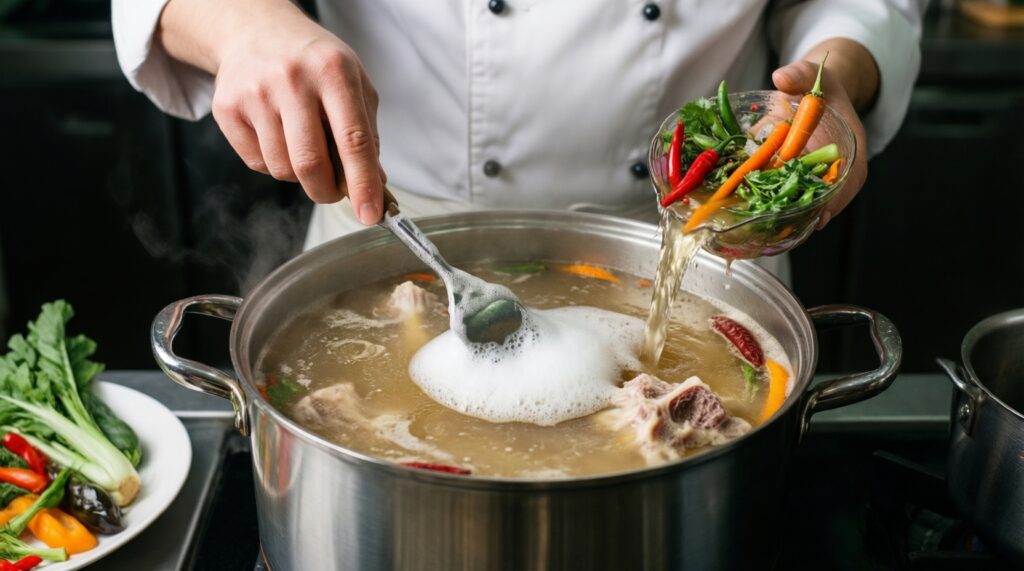 Секреты идеального домашнего бульона: кости, время, специи и прозрачность - иллюстрация