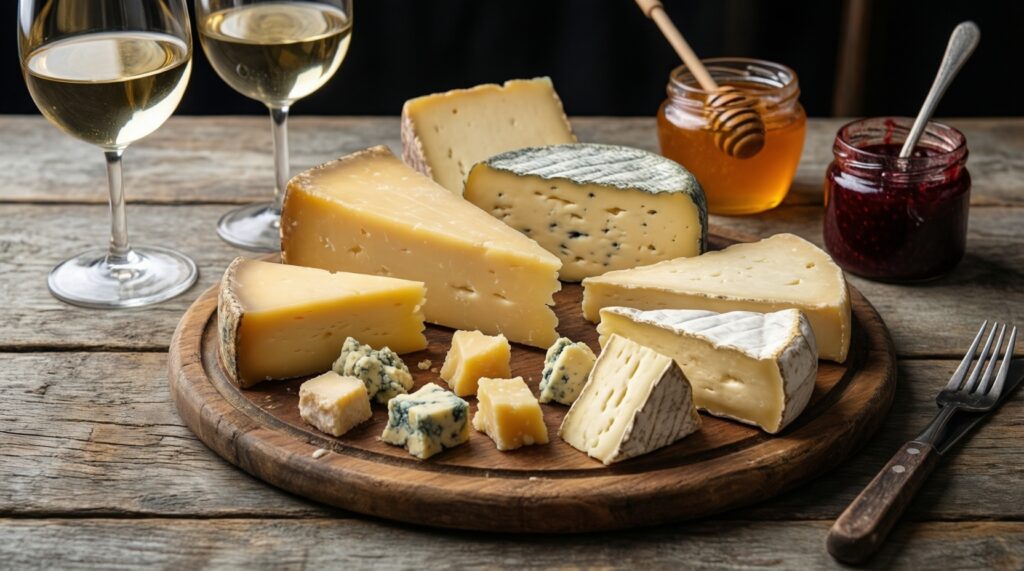 Сырная тарелка как искусство: сочетания, температура, подача - иллюстрация