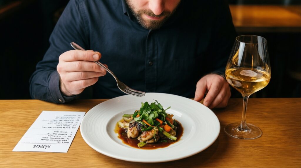 Идеальные пары: еда и напитки (чай, кофе, вино, безалкогольные альтернативы) - иллюстрация