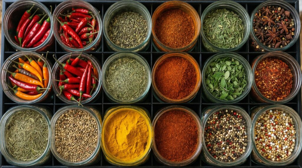 Специи без хаоса: как собрать универсальную полку и не переплачивать - иллюстрация